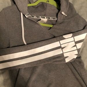 PINK sweatshirt with V neck